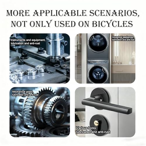 Chain Lube - 100ml Rust Proof Smooth Lubricant, Bike Chain Oil for Mountain Road Biking Cycling Maintenance Wash Cleaning Gear Brake Cable Tire Disc