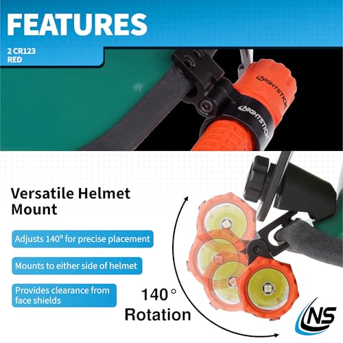 Nightstick FDL-300R-K01 Tactical Fire Light with Multi-Angle Helmet Mount - style: Light w/ Mount