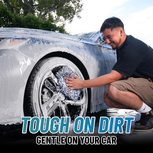 Chemical Guys Dually Wash Pad Microfiber Car Wash Pad Dual Surface Cleaning Pad for Paint Clear Coat Glass Wheels and Exterior Surfaces - size: 1 Pack, style: Wash Pad