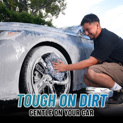 Chemical Guys Dually Wash Pad Microfiber Car Wash Pad Dual Surface Cleaning Pad for Paint Clear Coat Glass Wheels and Exterior Surfaces - size: 1 Pack, style: Wash Pad