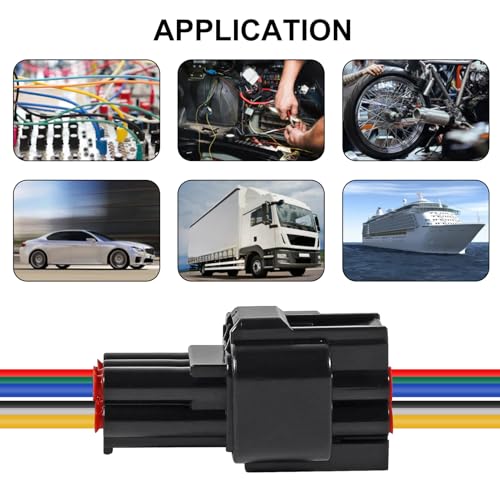 4Pcs 9 Pin Waterproof Connector Electrical Wire Plug Car Auto 9 Way Male Female Quick Disconnect Harness Connectors Plug Socket for Car Truck Motorcycle Marine Boat and Other Wire Connection - size: 4pcs 9 pin