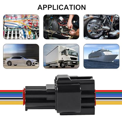 4Pcs 9 Pin Waterproof Connector Electrical Wire Plug Car Auto 9 Way Male Female Quick Disconnect Harness Connectors Plug Socket for Car Truck Motorcycle Marine Boat and Other Wire Connection - size: 4pcs 9 pin
