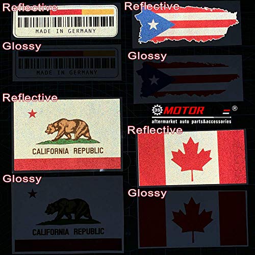 (2) 4'' Reflective Peace Hand Gesture Sign American Flag Decal Sticker Car Vinyl sda1