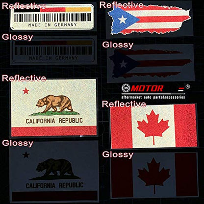(2) 4'' Reflective Peace Hand Gesture Sign American Flag Decal Sticker Car Vinyl sda1