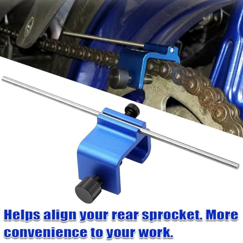 Bittwee Motorcycle Chain Alignment Tool, 08-0048 Quick Accurate Professional Alignment Tool Chain Maintenance Repair Parts Bagged, Universal for Motor Scooter Sprocket Sport Dirt Bike ATV