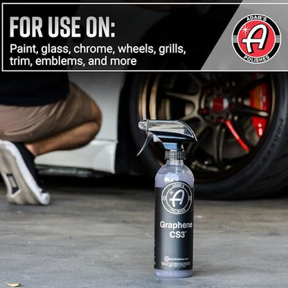 Adam's Polishes Graphene CS3 (16oz) - Graphene Waterless Wash Ceramic Spray Coating Detail Spray | High Gloss Car Wash Cleaning Spray for Car Detailing | RV Boat Motorcycle - size: 16 Fl Oz (Pack of 1)