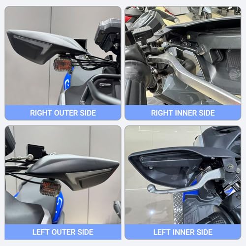 Minho Mototcycle Handgrip Covers Hand Protector Fit for 2022 2023 Yamaha Zuma 125 Lighted