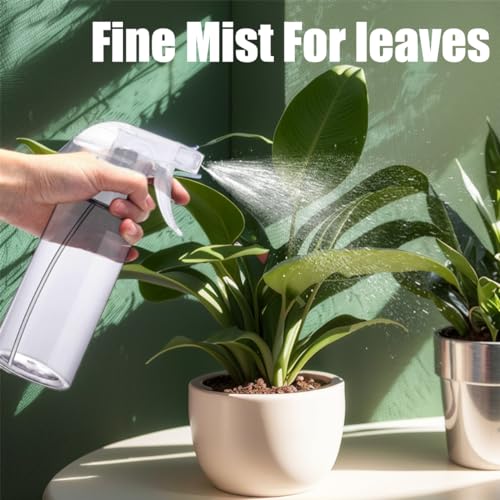 JohnBee Spray Bottles - 16.9oz/2Pack - Premium Adjustable Spray Bottles for Cleaning - No Leak And Clog Mister Spray Bottle - Spray Bottle For Hair, Plants, Pet, Vinegar, And Rubbing Alcohol Reagent - color: Clear