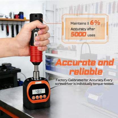 GEINXURN 71PCS Click Torque Screwdriver Set 1/4” Drive, 10-50 Inch Pound Torque Screw Driver Kit with Screwdriver Bit, Socket, Mini Torque Wrench for Maintenance, Tools, Bike Repairing and Mounting