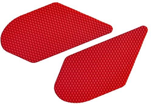 Motorcycle Tank Traction Pad, Universal, 9.25"x4.1", 2PCS, Red - color: Red
