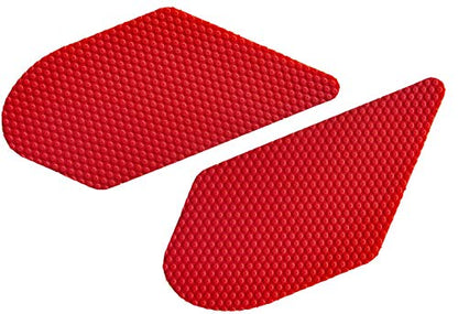 Motorcycle Tank Traction Pad, Universal, 9.25"x4.1", 2PCS, Red - color: Red