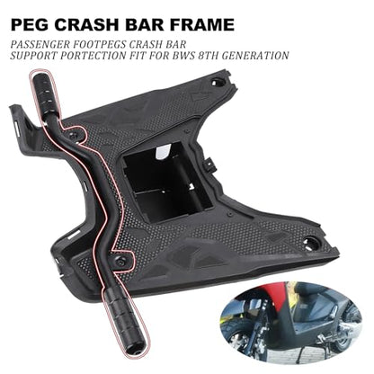 Mokuo Motorcycle Highway Extend Footrest Bar in Heavy Iron Material Come with Foot Peg,Compatible with YAMAHA Zuma 2015-2021,Black Color - size: 2015-2021 BW's