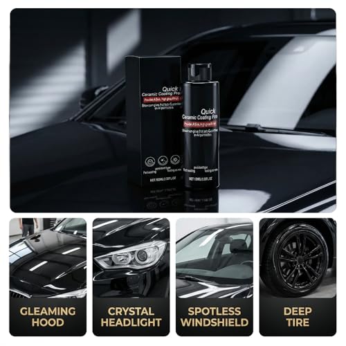 Quick Ceramic Coating Pro, 10.58 fl oz Car Quick Coat Spray, 3‑in‑1 Waterless Wash Scratch Repair & Gloss Restorer for Auto Detailing (2pcs) - color: 2pcs