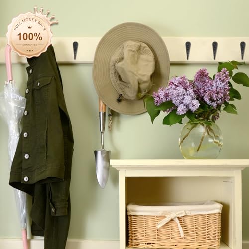 15 Pcs Black Coat Hooks - Wall Hooks for Closet Hanging, Multi-Room Use (Bathroom/Bedroom/Kitchen), Holds Coats/Towels/Scarves/Hats/Keys/Cups, Includes 30 Screws - color: 15pcs hook + Black
