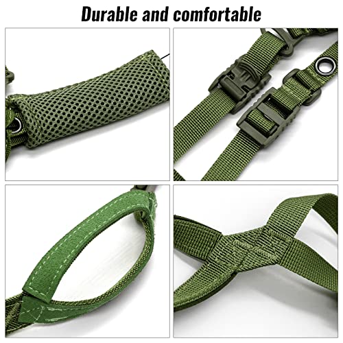 Tactical Helmet Chin Strap Adjustable Dial 4 Points Suspension System with Bolts and Screws for Tactical Fast MICH Bump Helmet Accessory - color: Green