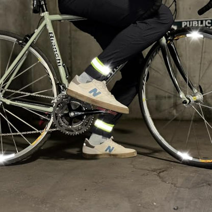 ReflecToes Reflective Bands High Visibility Hi-Vis Straps for Running, Cycling & Walking, Adjustable 5-16" Reflective Gear for Arm, Ankle, Wrist or Leg - 360° Night Safety Reflector