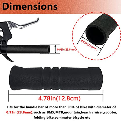Taeku Foam Handle Grip Covers, 1 Pair Anti-Slip NPVC Tubing Sleeves Comfort Grip for Fitness Equipment, Garden Tools, Stroller Handles - color: 5 IN