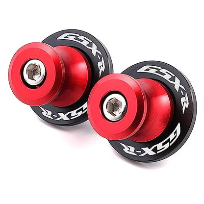 2pcs M8*1.5 Motorcycle Swing Arm Sliders Spools 8mm for Suzuki GSXR 600 750 1992-2024 GSX-R 1000 2001-2024 GSXS 600 750 1000 GSX-8R GSX-8S 2023-BRed - color: Spool - Red