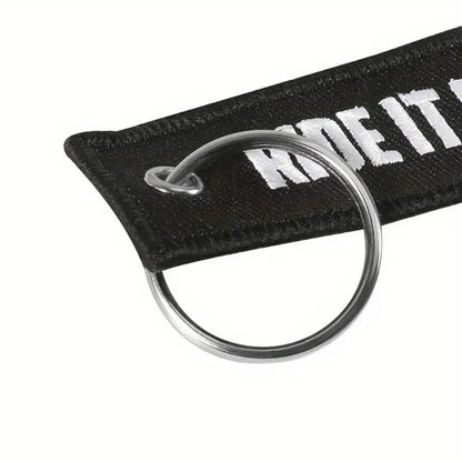 PrimeSecrets Keychains for Motorcycle, Scooter, Car, Mopes, ATV, Backpack Gift Men Women Street Racing Auto Parts Accessories - color: Ride It Like You Stole It