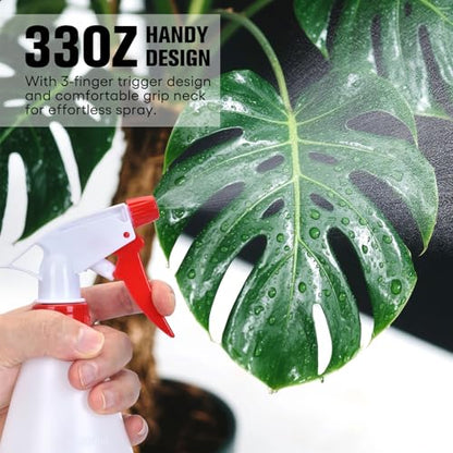 Matthew Cleaning 32 oz Plastic Spray Bottles, Professional Chemical Resistant Heavy Duty Spray Bottles for Chemicals, Cleaner, Bleach, Solvent Safe, Adjustable Nozzle and Measurement, Case Pack 12 Pcs - size: Case Pack - 12 Pcs