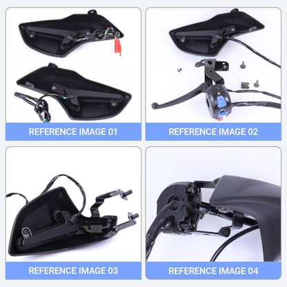 Minho Mototcycle Handgrip Covers Hand Protector Fit for 2022 2023 Yamaha Zuma 125 Lighted
