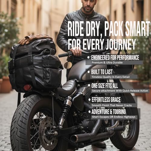 Jackets 4 Bikes Motorcycle Cruiser PU Leather Waterproof Sissy T Bar Travel Biker Luggage Set All Season
