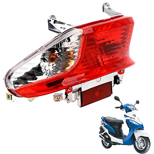 Minho 12V Tail Light Assembly, Integrated Brake & Turn Signal Lamp, Compatible with GY6 4-Stroke 49cc 50cc Chinese Scooter Moped