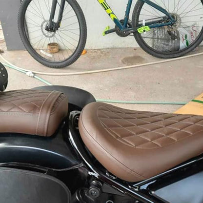 Touring Soft Leather Front Driver Seat Cushion Pad Rear Passenger Pillion Seat fit for Ho-nda Rebel CMX 300 CMX 500 2017 2018 2019 2020 2021 2022 2023 2024 (1 Set-Brown) - color: 1 Set-Brown