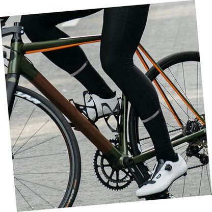 Happyyami 2pcs Bicycle Leg Band Cycling Equipment Reflective Bike Trouser Pant Clips Easy to Use for Cycling Ankles Safety Bands