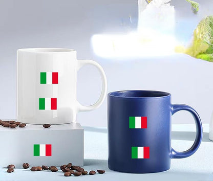4 PCS Flag Stickers - Italy Flag Stickers Decals for Cup Computer Laptop Car Bumper Window Helmet Musical Instrument with Smooth Surface - size: Italy