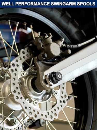 8MM X 1.25 Motorcycle Swing Arm Spools CNC Swingarm Spools Sliders Stand Screw Fit for Ninja 400 500 NINJA650, Vulcan, Triumph Trident 660, BMW S1000rr, Honda CBR 600rr, Suzuki GSXS, Ducati - size: 8MM swingarm spools