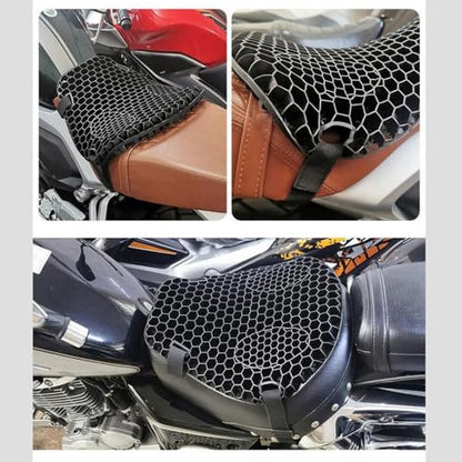 Motorcycle Seat Cushion for BMW R 1250 GS 2019 2020 2021 2022 2023 2024, Non-Slip Moto Gel Seat Pad, 3D Honeycomb Structure Shock Absorption and Breathable Seat Cover for Long Rides