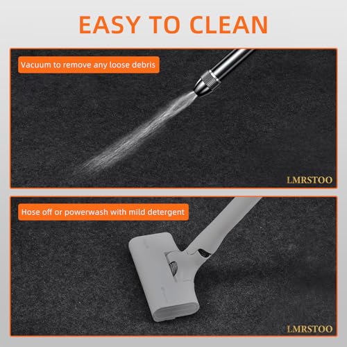 17 x 7.4 Ft Extra Large Garage Floor Mat, Premium Oil Leaks Absorbent Oil Spill Mat, Waterproof Backing Garage Mat, Reusable, Washable, Protects Floor, Durable Upgraded (TPR Non-Slip) - size: 7.4*17FT TPR