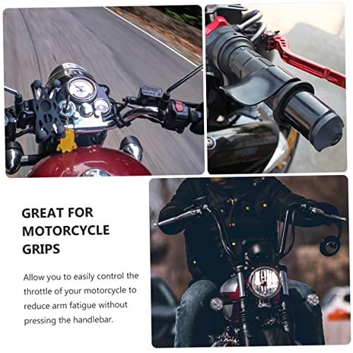 3 Pairs Motorcycle Throttle Assist Cruise Control Grips with Ergonomic Wrist Rest for Reduced Hand Fatigue Material Easy Throttle Control for Long Distance Riding and Thick Gloves