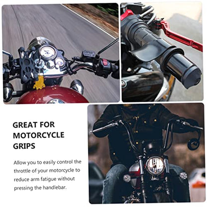 3 Pairs Motorcycle Throttle Assist Cruise Control Grips with Ergonomic Wrist Rest for Reduced Hand Fatigue Material Easy Throttle Control for Long Distance Riding and Thick Gloves