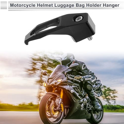 Universal Motorcycle Hanging Hook Square Motorcycle Helmet Luggage Bag Holder Hanger for Scooter Bicycles Black 78mm Length