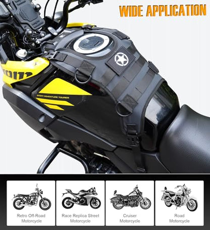 Universal motorcycle tank bag Mounting Base Fuel Tank Mount Base Waterproof Accessory - style: Fuel Tank Bag Bag