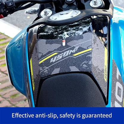 Motorcycle Tank Pad,Motorcycle Fuel Tank Protector,Gas Tank Decals Compatible with CFMOTO 450MT CF Moto MT450 450 MT(MmYellow Green) - color: Mmyellow Green