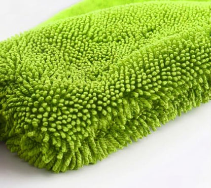 Automotive Detailing Twisted Loop Car Drying Towel, 1400GSM, 36"x24", Streak Free, Lint Free, Reusable, Microfiber Cleaning Cloth for Car, Truck, SUV, Lime Green - color: Lime Green