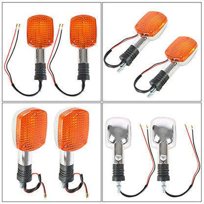 Front Pair turn signal indicators Replacement for Honda V45 Magna VF750C VF700C with stem