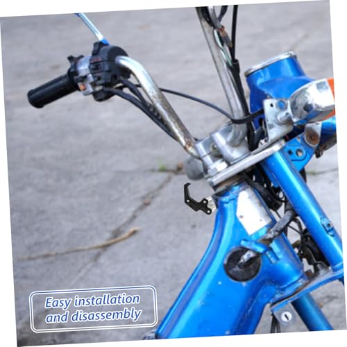 PRETYZOOM Hook Motorcycle Motorbike Electric Scooter Hook Handlebar Hook Hanger Scooter Front Hook Rear for Holder Riding Universal Hanger Aluminum Alloy Black - color: Black