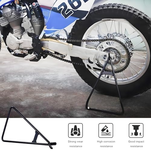 KVAEY Motorcycle Triangle Stand, Heavy Duty Dirt Bike Triangle Kickstand Side Stand, Universal Rustproof Motorcycle Triangle Kickstand for Rear Wheel, Motorcycle Accessories