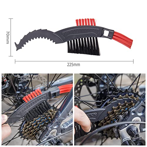 CXWXC Bike Cleaning Kit Including Bicycle Chain Scrubber, Bike Cleaner Brush Tool, Bicycle Chain Cleaning Agent,Chain Lube