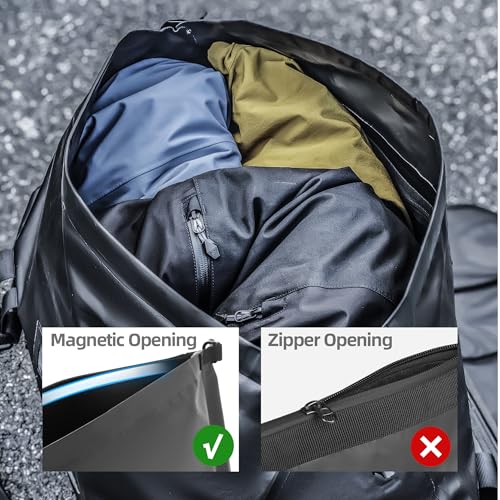 Rhinowalk Waterproof Motorcycle Dry Bag, Duffel Luggage Travel Bags with Zippered Closure & Pocket, Shoulder Straps, Large Space for Motorcycling Camping Commuting Boating - size: 20L
