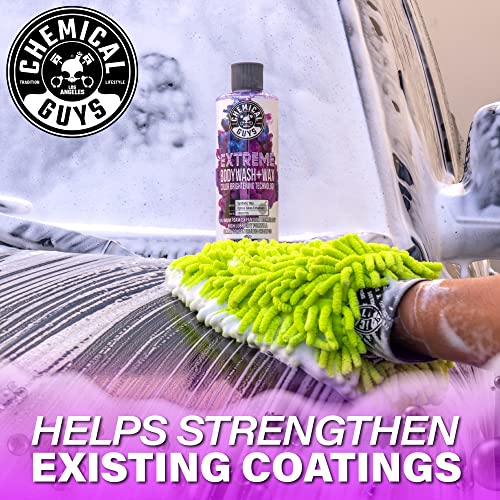Chemical Guys Extreme Bodywash & Wax Foaming Car Wash Soap, (Works with Foam Cannons/Guns or Bucket Washes) For Trucks, Motorcycles, RVs & More, 32 fl oz, Grape Scent - size: 32 Fl Oz (Pack of 1)