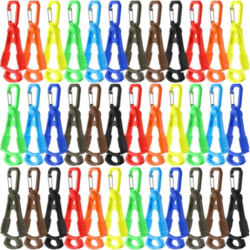 Glove Clips for Work Large Glove Holder Clips Work Safety Anti-drop Keepers for Worker Construction Tool Belts Hats - color: Multicolored
