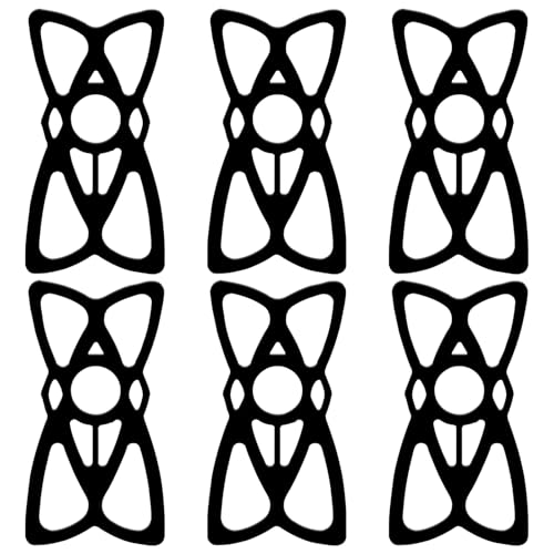 6 PCS Motorcycle Phone Mount Tether, Elastic Smartphone Silicone Strap Anti-Slip Holder Grip Tether, Handlebar Anti-Vibration Cell Phone Security Bands for Bike Bicycle Motorcycle (Black) - color: Black, size: 6PCS