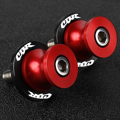 2pcs M8*1.5 Motorcycle Swing Arm Sliders Spools For H-onda CBR150 CBR100f CBR1000rr CBR1100xx CBR125 CBR250 CBR400rr CBR400f CBR450sr CBR600rr CBR600f CBR900rr CBR954rr (Red) - color: Spool - Red