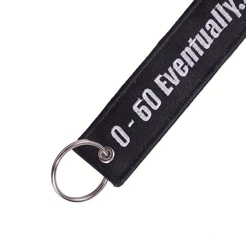 PrimeSecrets Keychains for Motorcycle, Scooter, Car, Mopes, ATV, Backpack Gift Men Women Street Racing Auto Parts Accessories - color: 0-60 Eventually