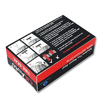 CKAuto 30pcs 4" Black Tire Repair Strings, Automotive Tool Tire Repair Plugs for Tubeless Off-Road Tires Car, Bike, ATV, UTV, Wheelbarrow, Mower (Pack of 2) - color: Black, size: 4" x φ0.236" 30pcs (Pack of 2)